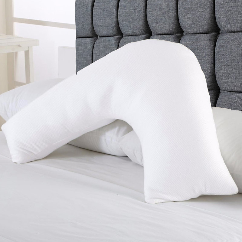 Symple Stuff V Shaped Pillow & Reviews V Shaped Pillow | Dunelm grey | Pillows